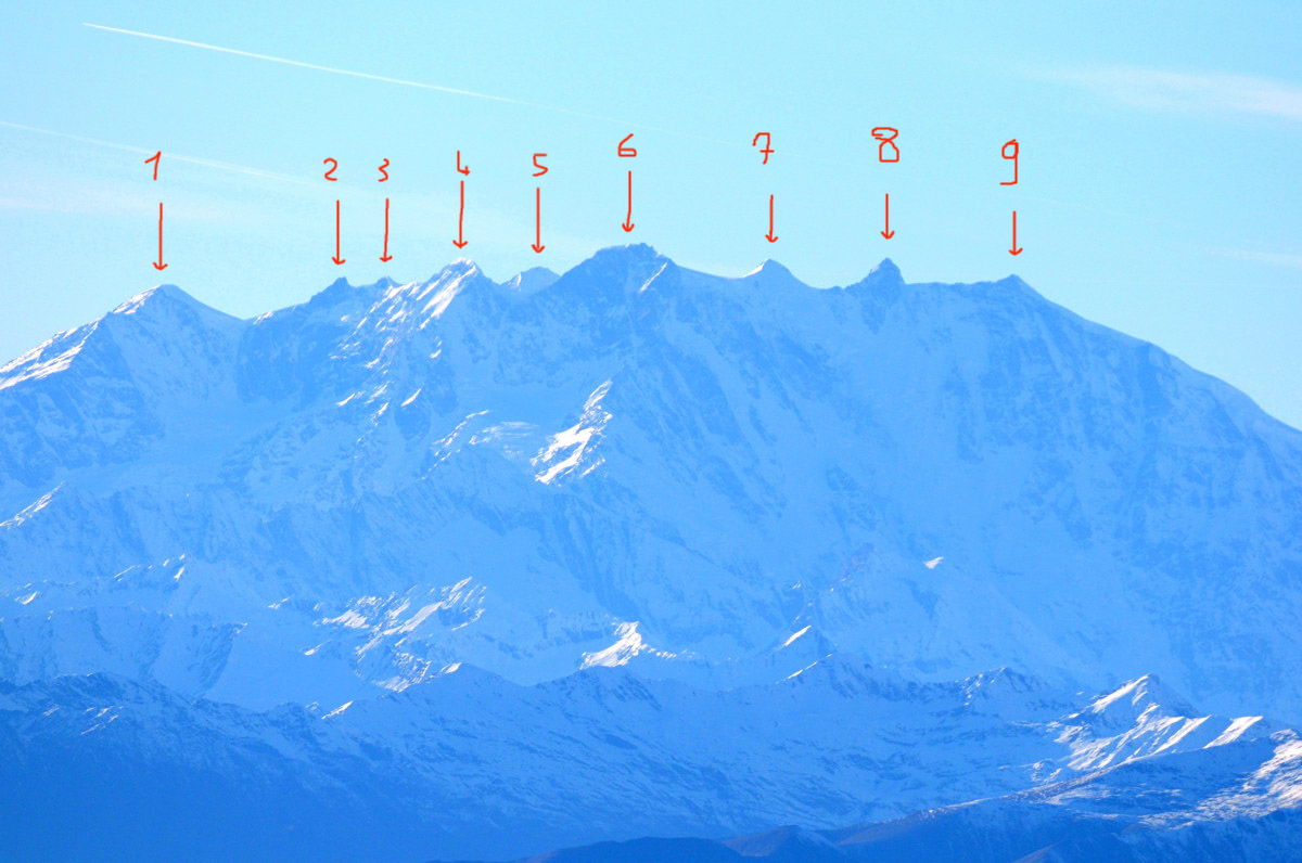 Dal Monte Rosa al Monte Bianco